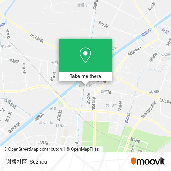 谢桥社区 map