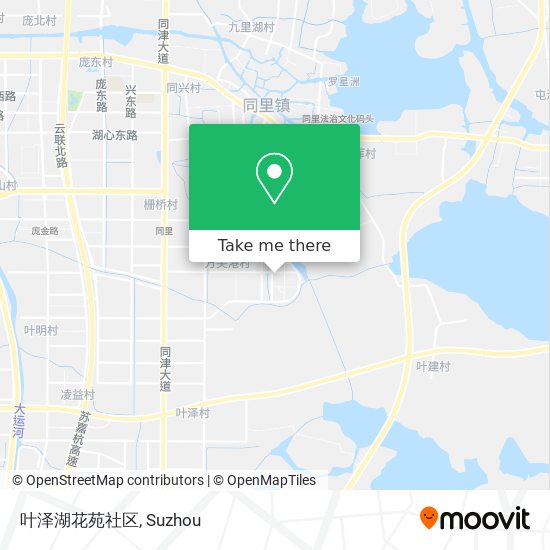 叶泽湖花苑社区 map