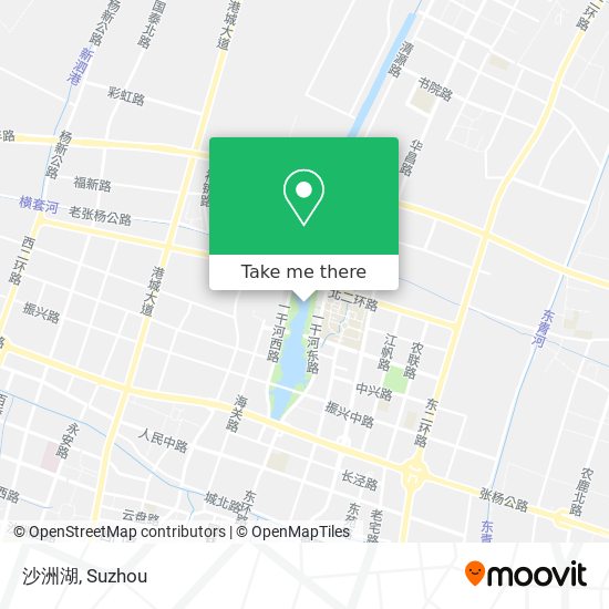 沙洲湖 map