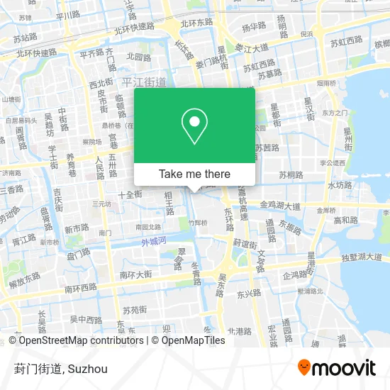 葑门街道 map