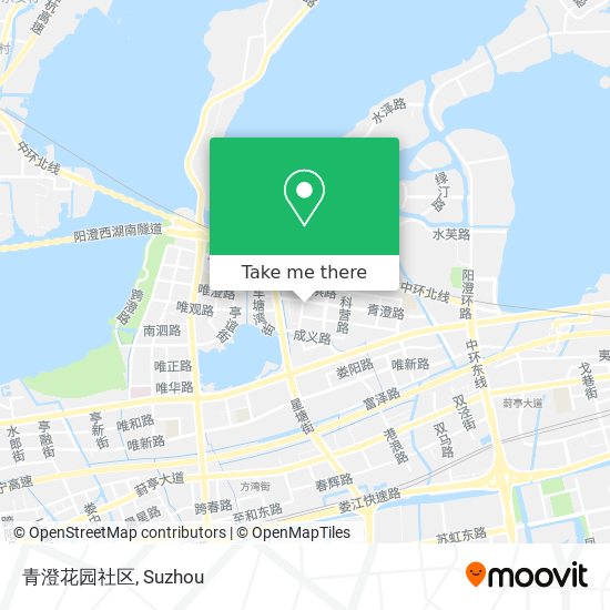 青澄花园社区 map