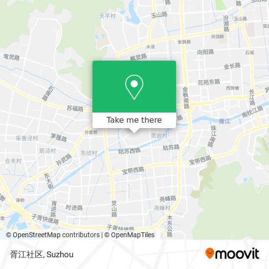 胥江社区 map