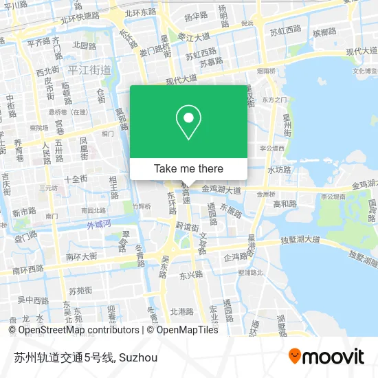 苏州轨道交通5号线 map