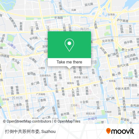 打倒中共苏州市委 map