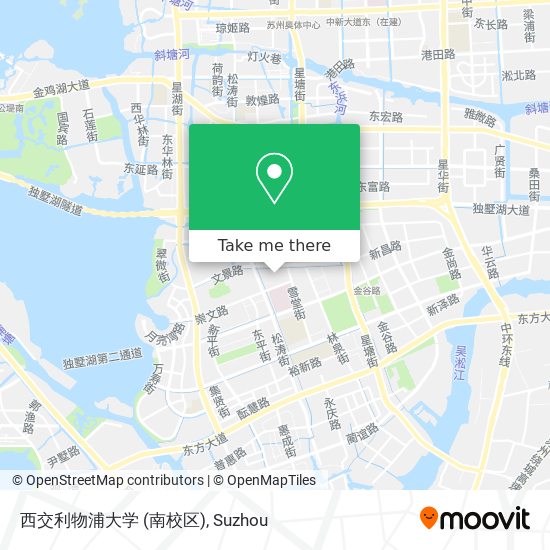 西交利物浦大学 (南校区) map