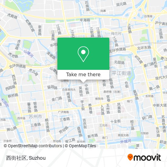 西街社区 map