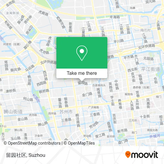 留园社区 map