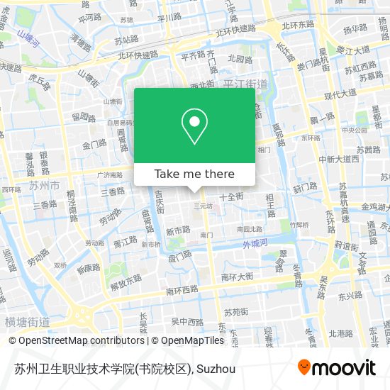 苏州卫生职业技术学院(书院校区) map