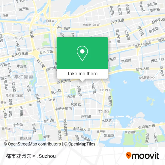 都市花园东区 map