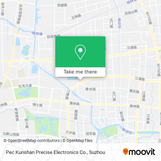 Pec Kunshan Precise Electronics Co. map