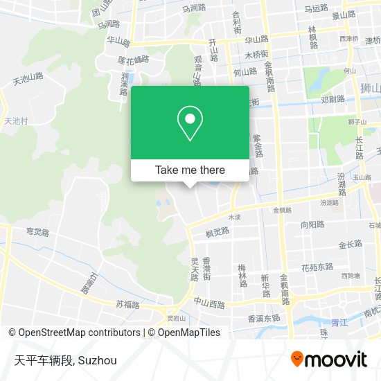 天平车辆段 map