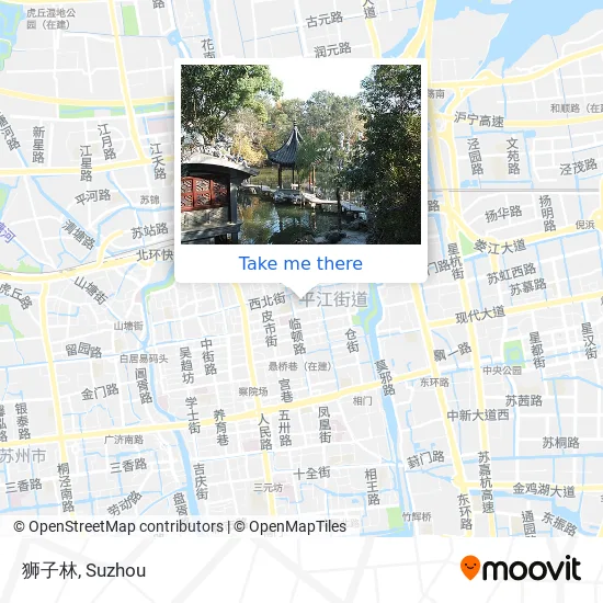 狮子林 map