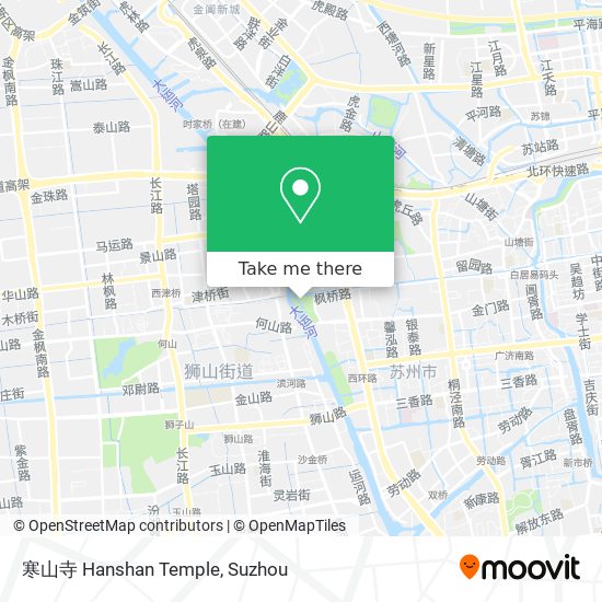 寒山寺 Hanshan Temple map