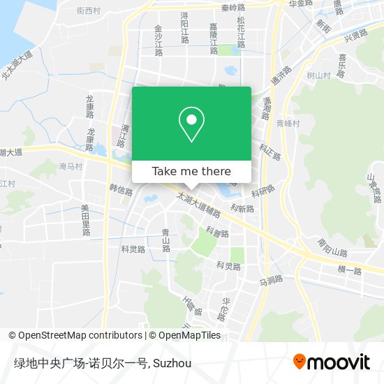 绿地中央广场-诺贝尔一号 map