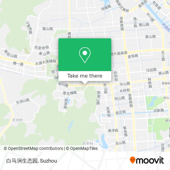 白马涧生态园 map