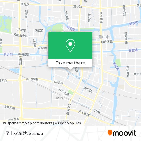 昆山火车站 map