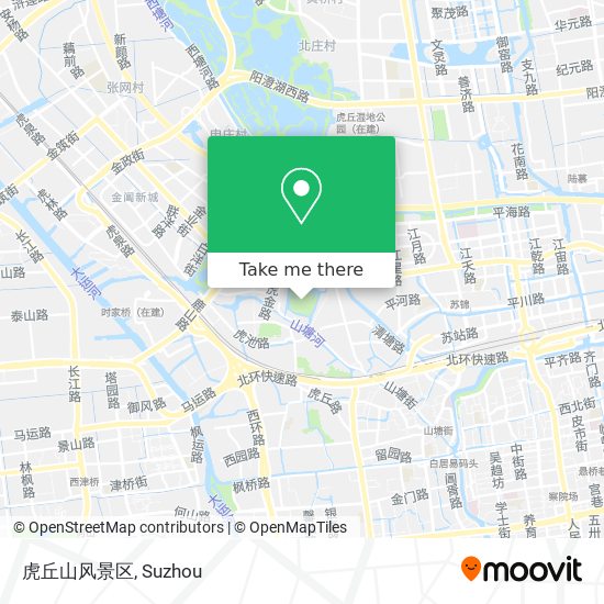 虎丘山风景区 map