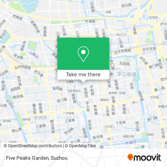 Five Peaks Garden map