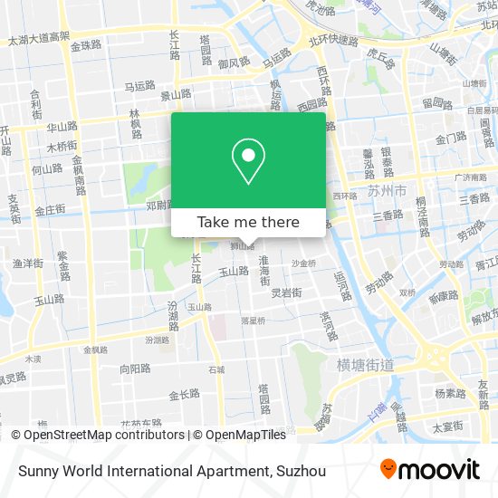 Sunny World International Apartment map
