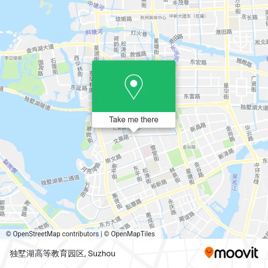 独墅湖高等教育园区 map