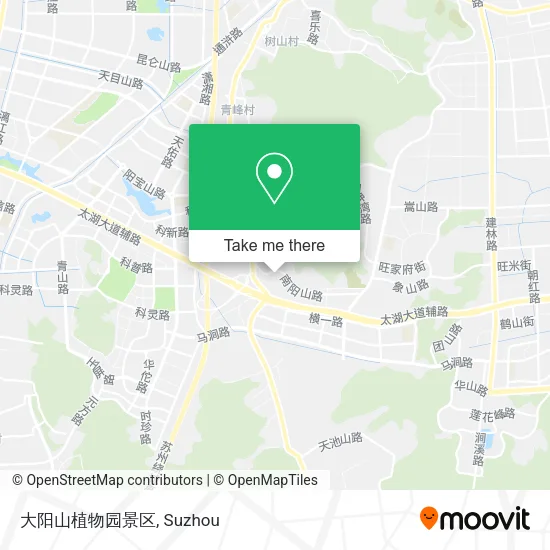 大阳山植物园景区 map