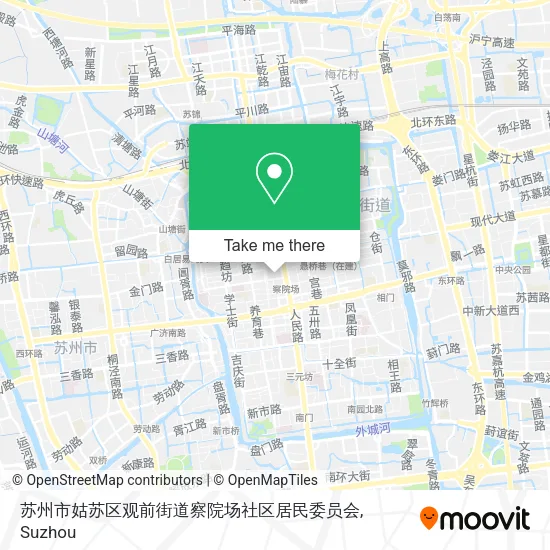苏州市姑苏区观前街道察院场社区居民委员会 map