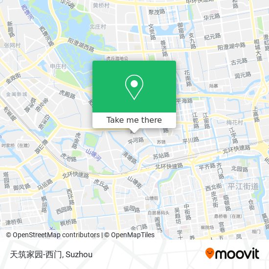 天筑家园-西门 map