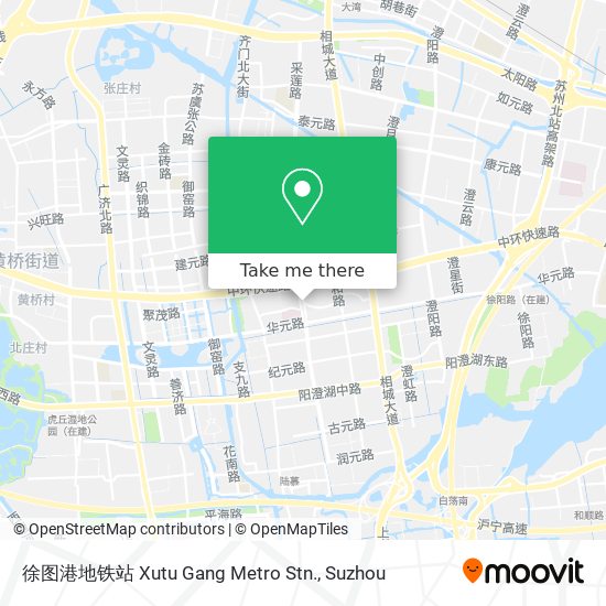 徐图港地铁站 Xutu Gang Metro Stn. map