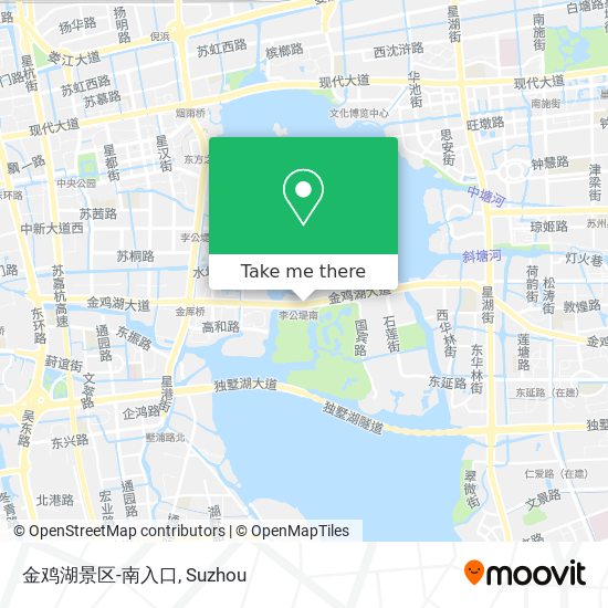 金鸡湖景区-南入口 map