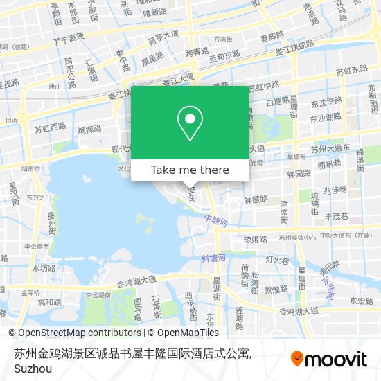苏州金鸡湖景区诚品书屋丰隆国际酒店式公寓 map