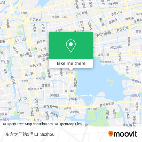 东方之门站3号口 map