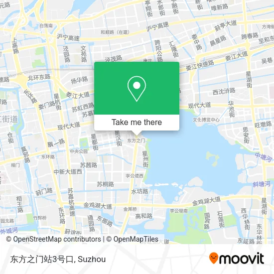 东方之门站3号口 map