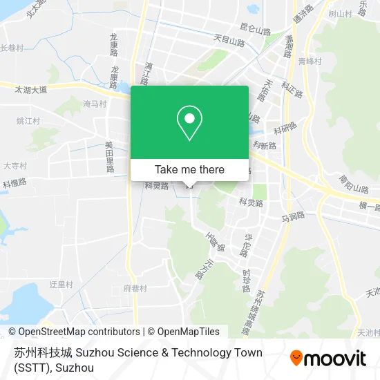 苏州科技城 Suzhou Science & Technology Town (SSTT) map