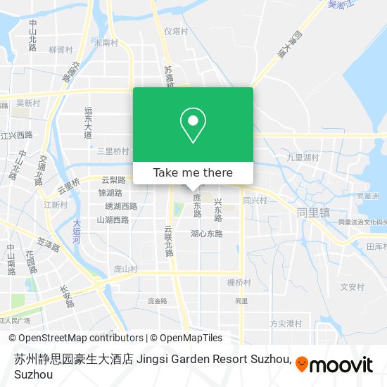 苏州静思园豪生大酒店 Jingsi Garden Resort Suzhou map