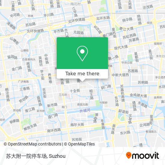 苏大附一院停车场 map