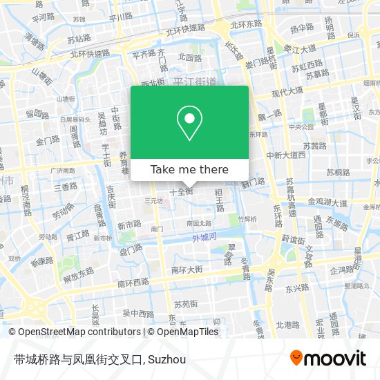 带城桥路与凤凰街交叉口 map