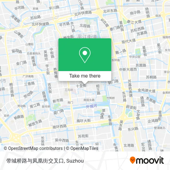 带城桥路与凤凰街交叉口 map