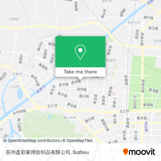 苏州盈彩家用纺织品有限公司 map