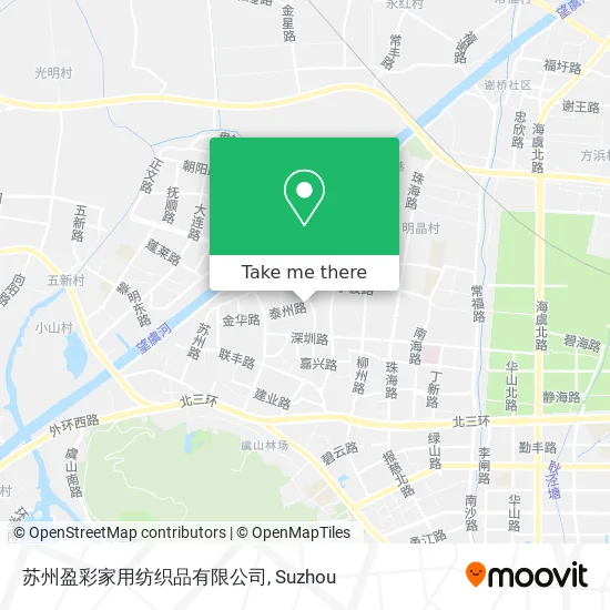 苏州盈彩家用纺织品有限公司 map