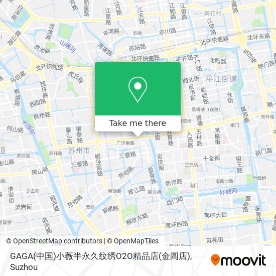 GAGA(中国)小薇半永久纹绣O2O精品店(金阊店) map
