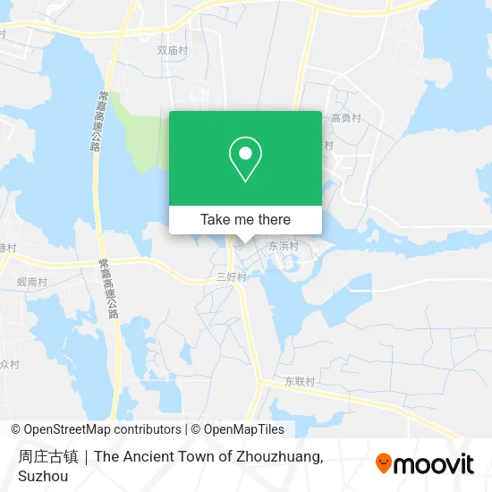 周庄古镇｜The Ancient Town of Zhouzhuang map