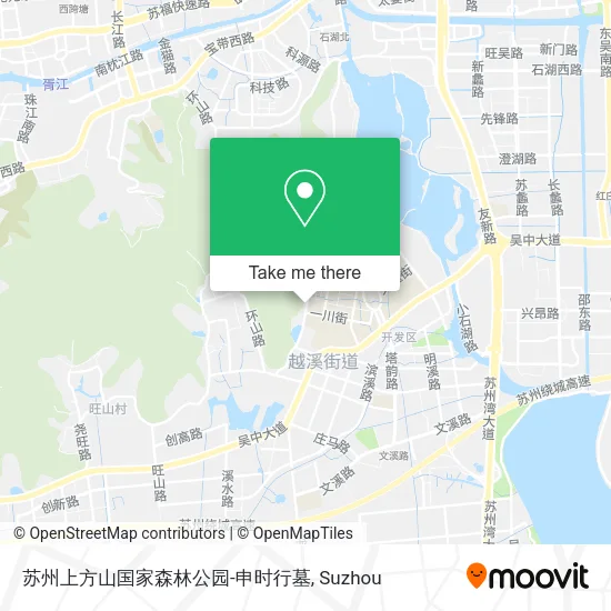 苏州上方山国家森林公园-申时行墓 map