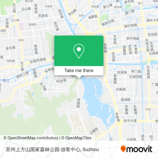 苏州上方山国家森林公园-游客中心 map