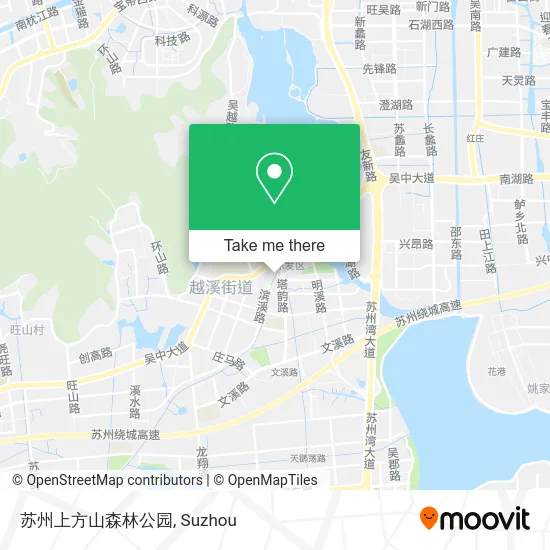 苏州上方山森林公园 map