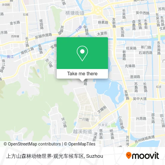 上方山森林动物世界-观光车候车区 map