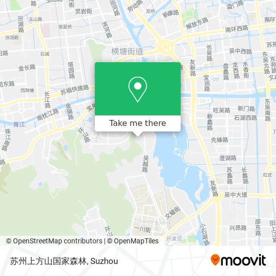 苏州上方山国家森林 map