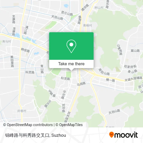 锦峰路与科秀路交叉口 map