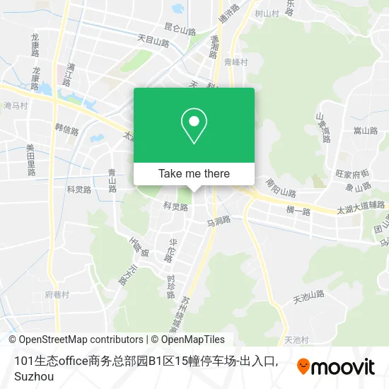 101生态office商务总部园B1区15幢停车场-出入口 map