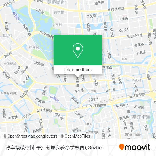 停车场(苏州市平江新城实验小学校西) map