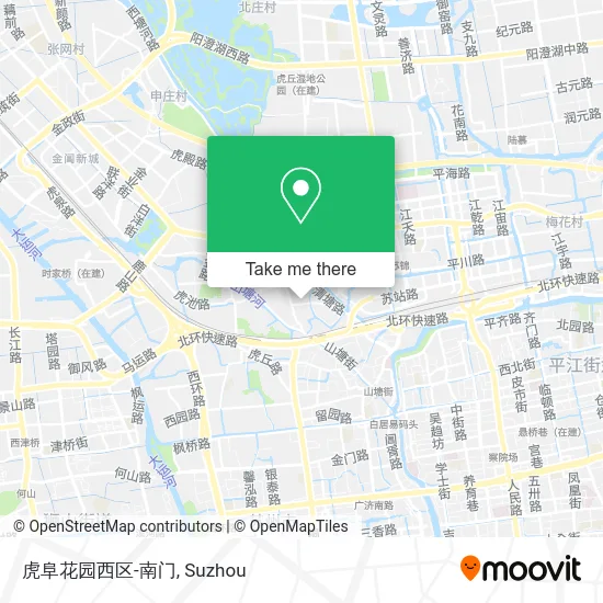 虎阜花园西区-南门 map